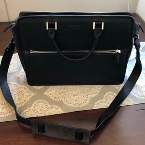 Leather brief case by August California